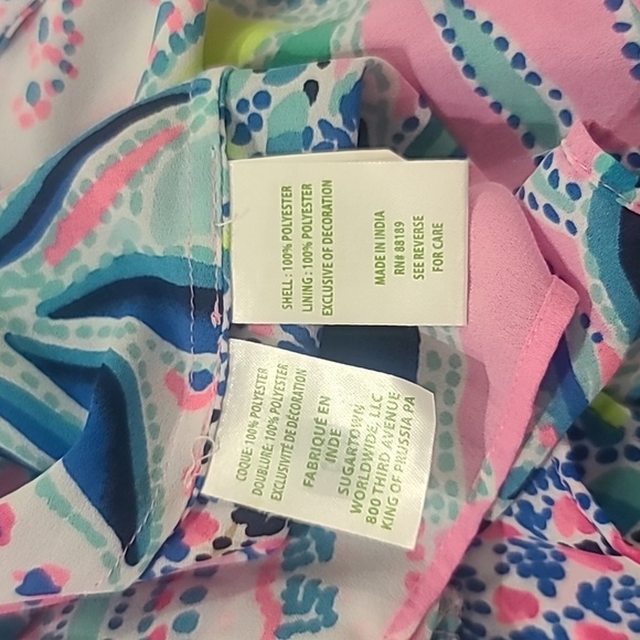 LILLY PULITZER Floral Pink and Blue Maxi Dress - Picture 13 of 14